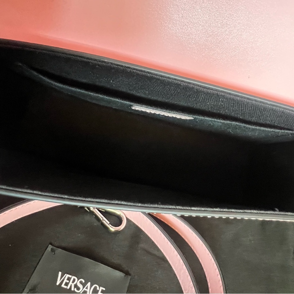 VERSACE La Medusa Pink Top Handle Shoulder Calfskin Leather Handbag Box Dust bag - Picture 11 of 15